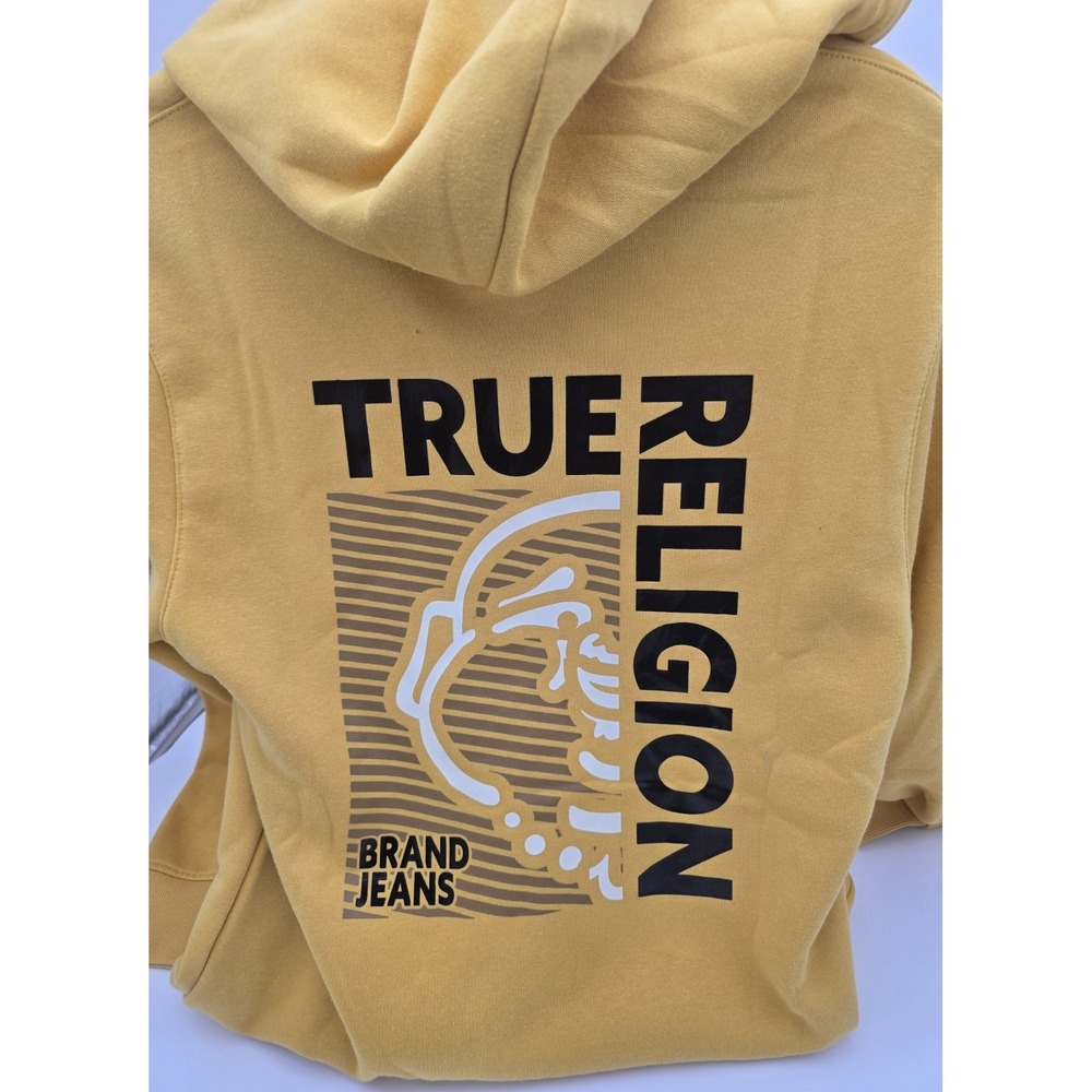 True Religion Buddha Hoodie Spicy Mustard Size Small New With Tags